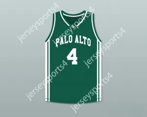 مخصص اسم الرجال الشباب/الأطفال Davante Adams 4 Palo Alto High School Vikings Dark Green Basketball Jersey Top Sitched S-6XL