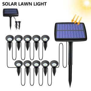 Decorations Led Solar Pathway Lights Outdoor Waterproof Lawn Lamps Spotlights Landscape Lighting Garden Decoration Patio Yard Solar Lamp