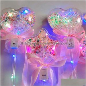 Party Favor Princess Light-Up Magic Ball Wand Glow Sticks Witch Wizard Led Wands Halloween Chrismas Rave Toy For Kids Drop Delivery Dhosc