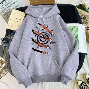 BKN2 Herren Hoodies Sweatshirts Anime Hoodie Sweatshirt Kurama Print Pullover Frauen Männer Mode übergroß