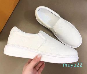 Sneaker Casual Slip Shoes Calf Leather Printed Flower Pattern Designer Brand Luxury Shoe 2024