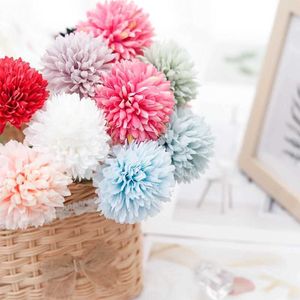 Suszone kwiaty Docidaci 5pcs sztuczny jedwabny hortensja weselne fałszywe kwiaty dekoracje świąteczne do wazonu rośliny domowe Rośliny Scrapbooking Prezenty