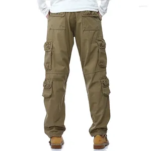 Męskie spodnie wielopoziomowe wojskowe odzież robocza jesień swobodny luźne spodnie dresowe do joggingu