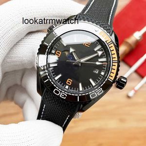 自動ウォッチRLXスタイル新しい到着豪華な時計メンズオレンジブラックセラミック時計自動ムーブメントストラップ防水