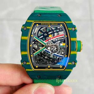 Projektanści zegarki mechaniczne luksusowe zegarki męskie sportowe serie Seria RM67-02 Automatyczne zegarek mechaniczny Swiss World World Watch Osoba WEJŚCIA BILONIONAŻ TILET6