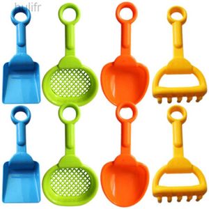 Sand Play Water Fun 8 Pcs Beach Toy Kids Sand Scoop Dig Outdoor Mini Toys Summer for Spade Kettle Shovels d240429