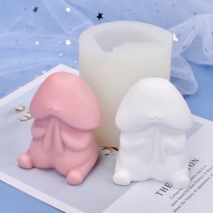 Świece urocze męskie świece mini narządów płciowych Ornament Ręcznie robione woskowe mydło żywica epoksydowa narzędzie do rękodzieła silikon