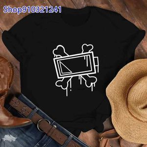 T-shirty dron morderstwo Uzi T-shirt harajuku graficzny T-shirt Summer Comic T-Shirt Cartoon Best Friend Womens Top T-Shirtl2404