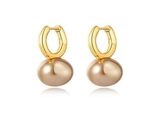 2022 New French Highend Large Pearl Ohrringe Stud Nische Trendy Brand Design Ins Style Mode Allmatch Jewelry Frauen 039S Geschenk5024264