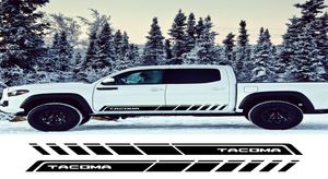 2PCS Auto Both Side Decals Car Style Door Side Skirt Graphic Vinyl Stripe Stickers For Tacoma Racing Exterior Accessories1697262