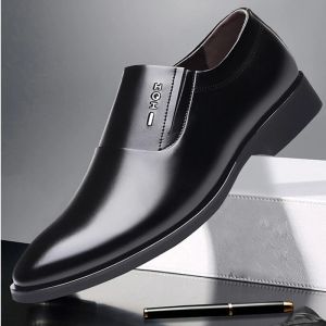 Boots Men Business Dress Sapatos de couro de couro Spring Autumn Leisure