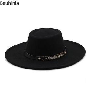 British Style Felt Fedoras Hats for Women9.5CM Wide Brim Men Formal Luxury Jazz Caps Bowler Wedding Dress Hat Chapeau Femme 240423