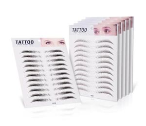 3D brwi naklejka bioniczna brew Semipermanent Water Transfer Waterproof Tattoo Eye Haft haftowa brwi narzędzia do makijażu 7444900