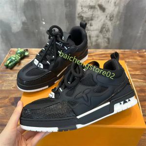 2024 Skate Sneakers Designer Women Men Mesh Abloh Sneaker Platform Virgil Maxi Casual Shoes Lace-Up Runner Trainer Shoes C2