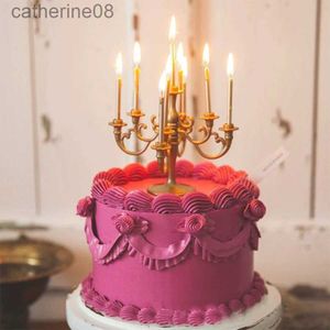 Candles Happy Birthday Valentines Day Cake Decoration Mothers Day Retro Candlestick Candle Goddess Birthday Cake Decoration d240429