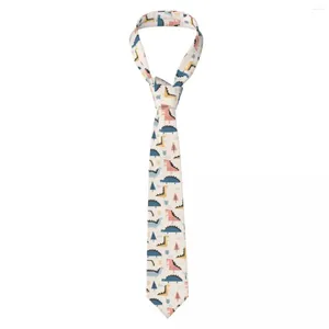 Bow Ties Mens Tie Slim Skinny Dinosaur Pattern Necktie Fashion Free Style For Party Wedding