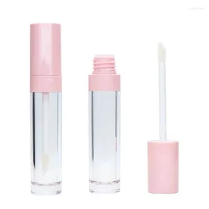 Speicherflaschen 10pcs 6,5 ml rosa Lipgloss -Röhrchen Behälter leer nachfüllbare Lipgloss -Röhrchen Glaze Probe Flaschenkosmetikzubehör