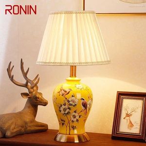 Table Lamps RONIN Contemporary Ceramics Lamp American Style Living Room Bedroom Bedside Desk Light El Engineering Decorative