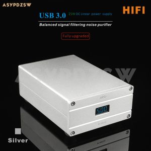 Усилитель Spusb Hifi USB 3.0 Сбалансированный сигнальный фильтр для очистки сигнала Custirectire 25 Вт DC 5V/3A Линейный источник питания