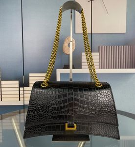 حقيبة مصممة أزياء بقرة جلدية حقائب يد تمساح كبير نمط الإبط حقيبة كروسة من النساء