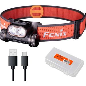 Fenix HM65RTV 2000 Lumen Running -Scheinwerfer mit weißen und warmen weißen Dual -Balken, USB -wiederaufladbar, leicht und langlebig für Trailrunning mit Lumenteac -Organisator