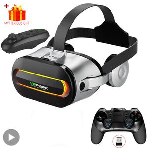 Viar 3D Virtual Reality VR Glasses headset Bluetooth Devices Hjälmlinser Goggles Smart Smartphone Phone Hörlurar Controllers Y240424