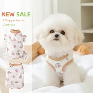 Dog Apparel Spring Thin Breathable Cute Polka Dot Home Clothing Cat Four Legged Tank Top Pet Puppy Clothes