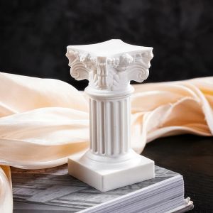 Dekorationer romerska pelare grekisk kolonnstaty pedestal ljusstals stativ figurskulptur inomhus hem matsal trädgård landskap dekor