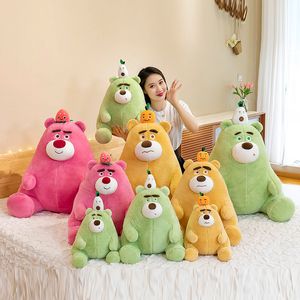 Wholesale of internet celebrity fruit bear strawberry bear plush toy sitting style crouching style avocado doll gift manufacturers