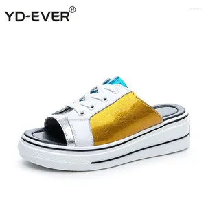 Fitness Shoes 6cm Patent Leather Women Platform Wedge High Heel Casual Lace Up Slippers Hight Increasing Sneakers Pumps 6dw