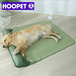 Hoopet Summer Dog Bed Cat Cool Shoutable Pet Sleep Sleeck Ice Подушка для маленьких средних больших охлаждающих принадлежностей 240424