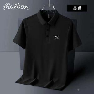 TSHIRTS Summer Embroidered Malbon Golf Polo Shirt Men Högkvalitativ Herr Kort ärm Handring av snabb torkning Toppverksamhet 230412