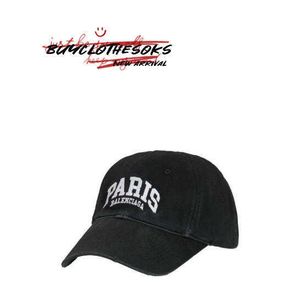 Baseball Cap Designer Hat Caps Valentines Day Gift Mens Paris City Cotton Baseball Hat Black/White S Sun Hats Justerbart lyxmärke med logotyp