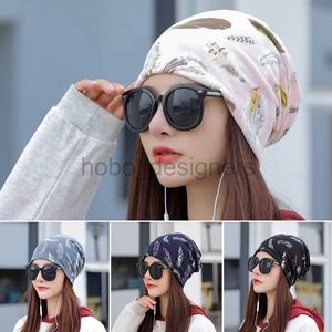 S7I8 Beanie/Skull Caps Confinement Cap Outdoor Hat Chemotherapy Cap Turban Hat Pile Cap Spring and Summer Thin Womens Pullover Cap Breathable d240429