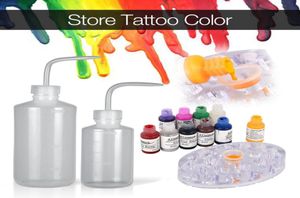 2st Tattoo Bottle Squeeze Green Soap Diffuser flaskor Tatuering Tillbehör levererar Nonsspray Wash Lab Watering Flowers Bottle9482517