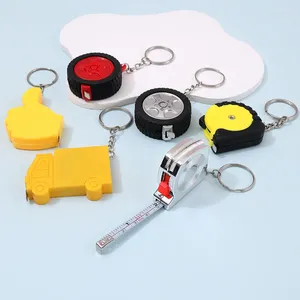 Клайны измерения ленточной ленточной клавиши автомобиль, инструмент Keyring Mini Portable Color Random