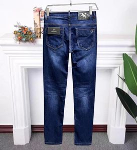 Дизайнерские мужские голубые джинсы Luxury Brand L
