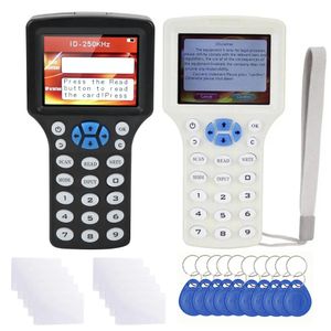 Smart Card Reader Writer Full Color Display Smart Copier Writer Readers tragbare Lieferungen Blank Kartenschlüsselkette für Aufzugskarte 240423