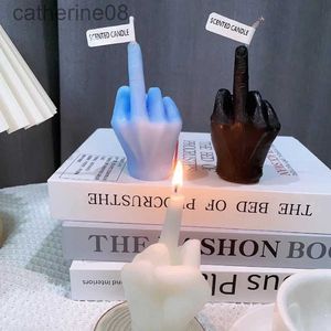 Świece Kreatywne nowe świece Modelowanie palców gest zapach świece Nisza śmieszne ekscentryczne prezenty wystrój domu ozdoby urodzinowe D240429