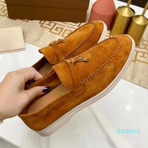 2024 Calf Skin Muller shoe Brand Luxury Designer Walking Flats with box