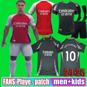 Fãs versão do jogador de fãs Jerseys de futebol Rice Gunners 23 24 25 Martinelli G. Jesus 2024 2025 Arsen Havertz Jersey Saka All Football Shirt odegaard Men Kids 3xl 4xl