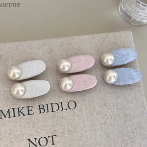 Hårtillbehör Kvinnor Mini Hair Clip Korean Pearl Fairy 2024 Crab New Kpop Sweetheart Kawaii Söt ledande modetrend WX