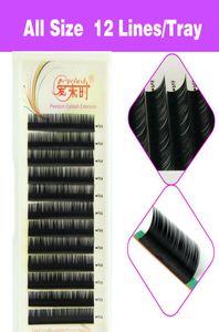 Objętość 3D naturalne przedłużenie rzęs fałszywe rzęsy indywidualne rzęsy makijaż narzędzie Korea Fibre 4 tacki b CCURL 8-15mm6358853