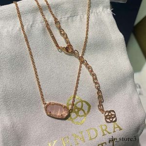 Designer Kendras Scotts Neclace Jewelry Singaporean Chain Elegance Oval Necklace K Necklace Female Collar Chain Female Necklace as A Gift for Lover 2024 667