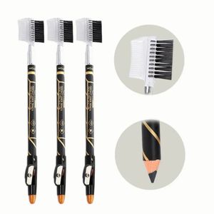 2024 2 In 1 Eyebrow Pencil Easy To Color Makeup With Sharpener Comb Brush Long-lasting Cosmeticsfor Easy Color Makeup for Eyebrow Pencil
