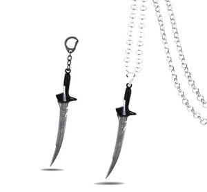 Keychains Movies Alita Battle Angel Necklacee Metal Swords Pendant Men Key Chain Jewelry Kids Gifts9030277