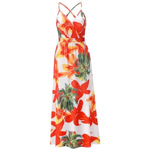 2024 New European and American Spring/Summer Dresses Bohemian floral camisole long dresses