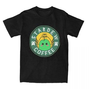 Erkek ve Kadın Stardew Valley Kahve Video Oyunu Gömlek Eğlence Meme 100% Pamuk Üst Tshirt Günlük Yetişkin 240422