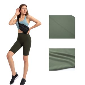 Donne pantaloni da yoga sottili motociclisti sportivi cortometraggi per seta per culo fitness ad alta vita allenatore con leggings palestra allenamento atletico palestra