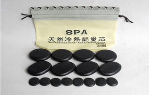 Pedras de massagem Conjunto de energia natural do spa Rock Basalt Stone 16pcs com 8671702